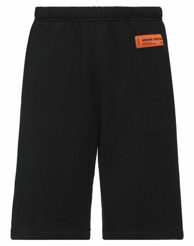 Heron Preston Man Shorts & Bermuda Shorts Black Cotton, Polyester Cover