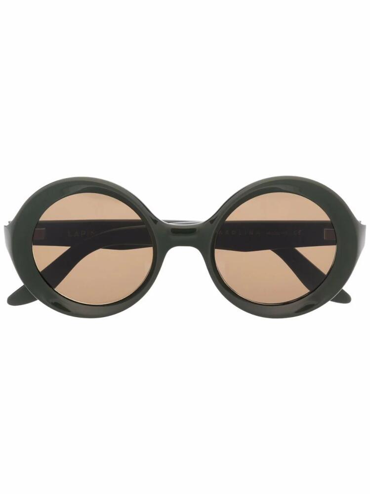 Lapima round-frame sunglasses - Green Cover