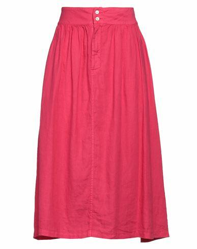 Rosso35 Woman Midi skirt Magenta Linen Cover