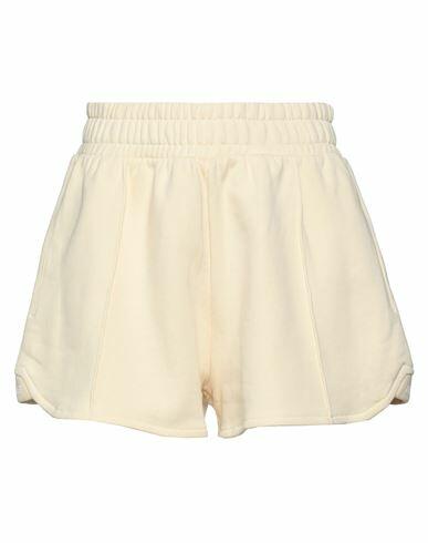 Guess Woman Shorts & Bermuda Shorts Light yellow Cotton, Polyester Cover