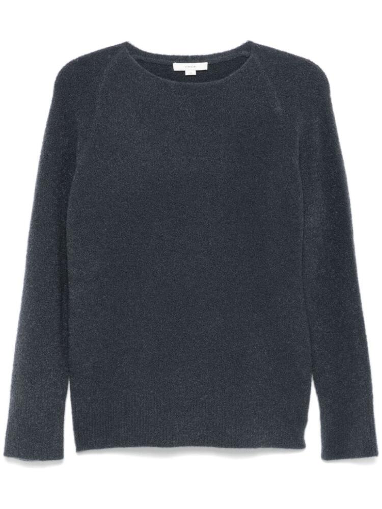 Vince bouclé boat-neck sweater - Grey Cover