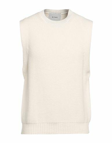 Róhe Man Sweater Ivory Wool Cover