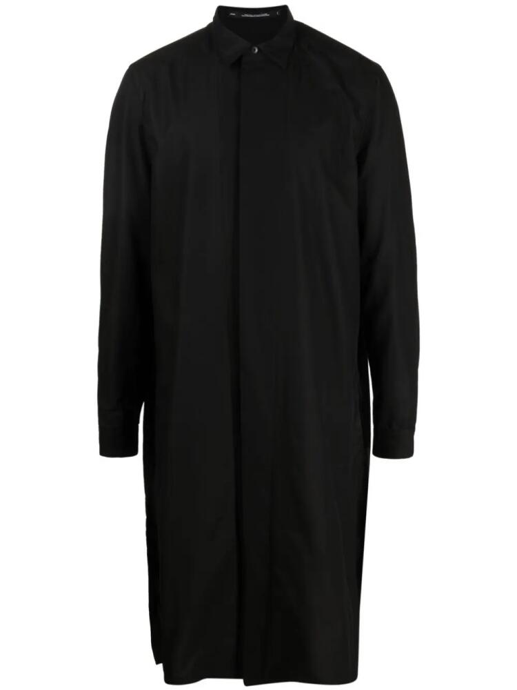 Julius extra-long dart-detailing shirt - Black Cover