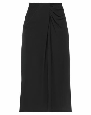 Valentino Garavani Woman Maxi skirt Black Silk, Polyamide, Elastane Cover