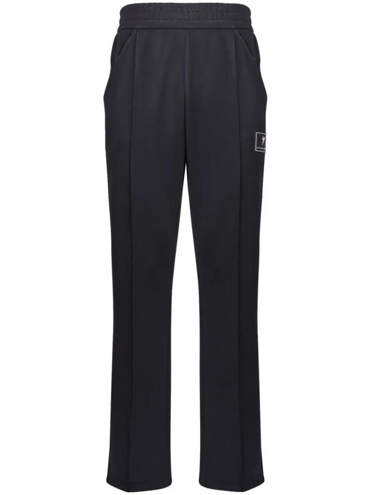 Giuseppe Zanotti logo-patch straight-leg track pants - Black Cover