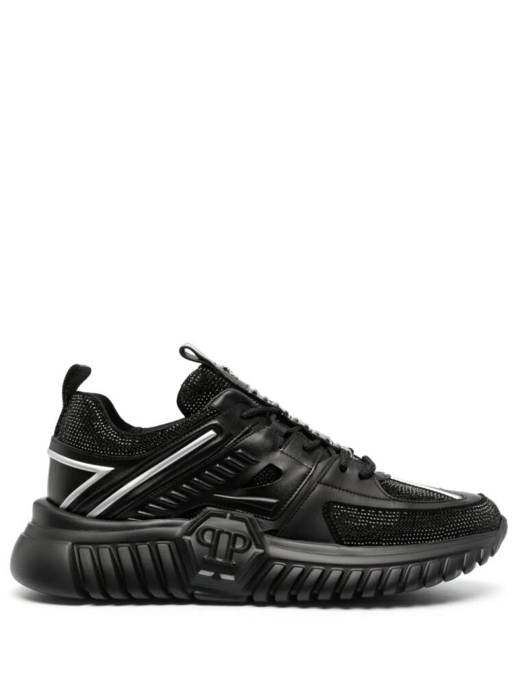 Philipp Plein Stones runner low-top sneakers - Black Cover