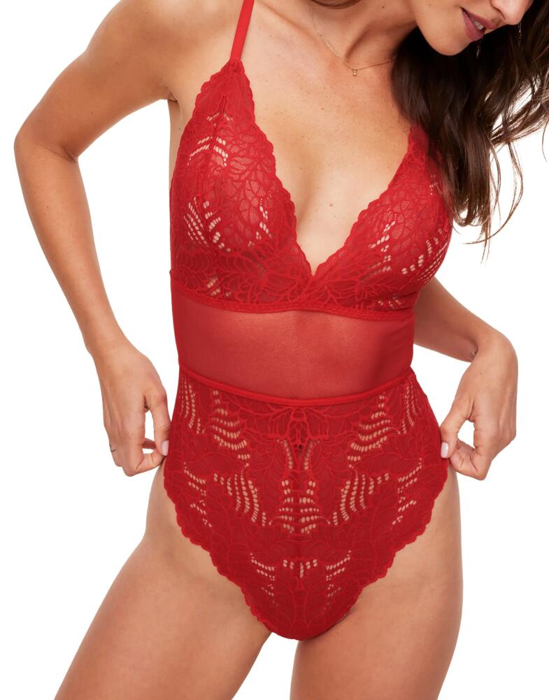 Adore Me Zora Bodysuit Lingerie in Dark Red Cover