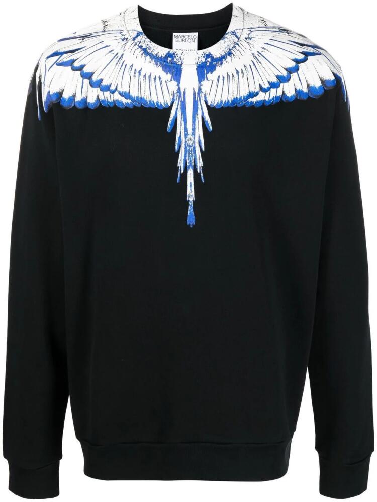 Marcelo Burlon County of Milan Wings cotton sweatshirt - Black Cover