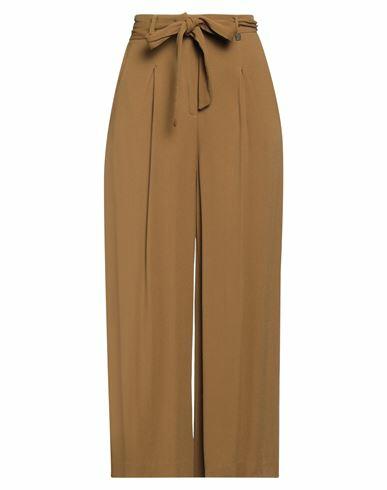 Manila Grace Woman Pants Khaki Viscose Cover