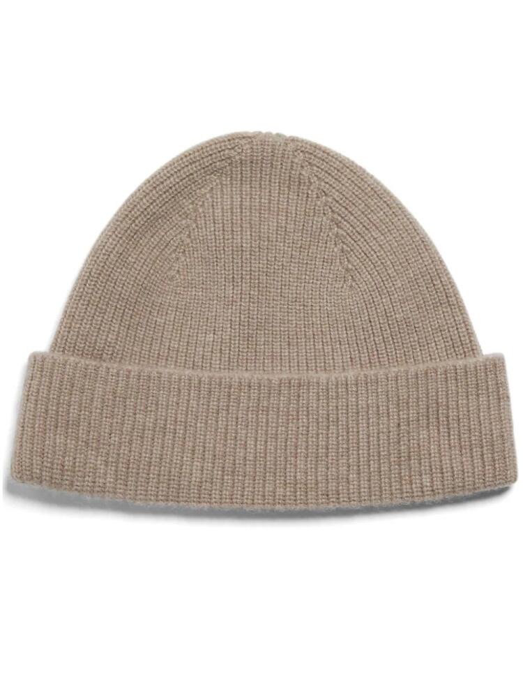 Zegna ribbed-knit beanie - Neutrals Cover