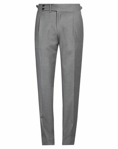 Isaia Man Pants Grey Wool, Polyamide, Elastane Cover