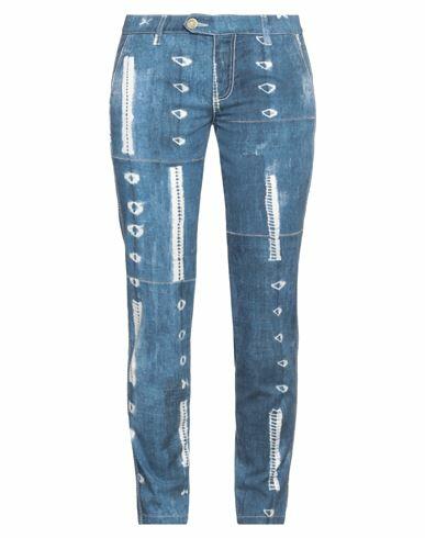 Ermanno Scervino Woman Jeans Blue Cotton Cover