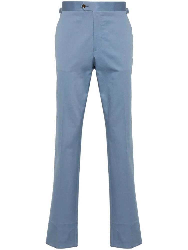 FURSAC gabardine pressed-crease chinos - Blue Cover