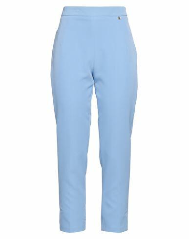 Relish Woman Pants Light blue Polyester, Elastane Cover