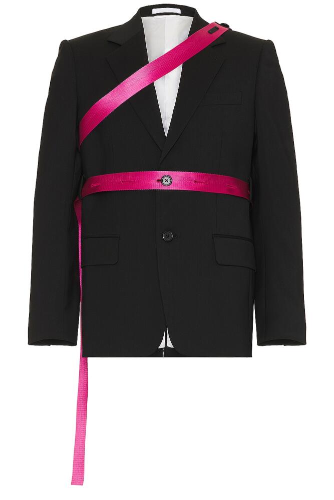 Helmut Lang Seatbelt Blazer in Black Cover