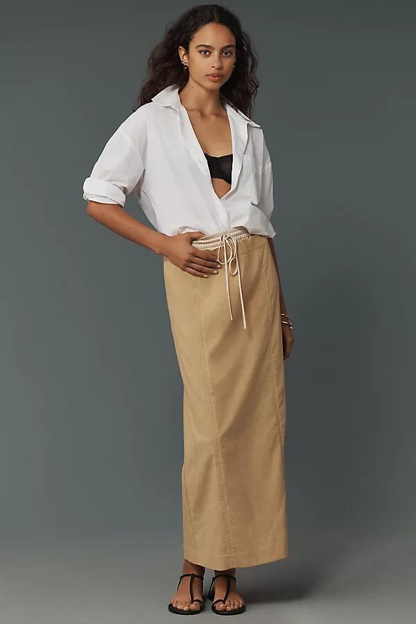 Gestuz FeleaGZ Linen High-Waisted Maxi Skirt Cover