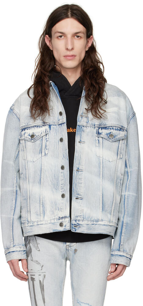 Ksubi Blue Oh G Elektrik Denim Jacket Cover