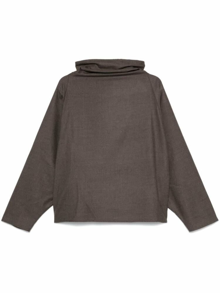 Dusan cowl-neck blouse - Brown Cover