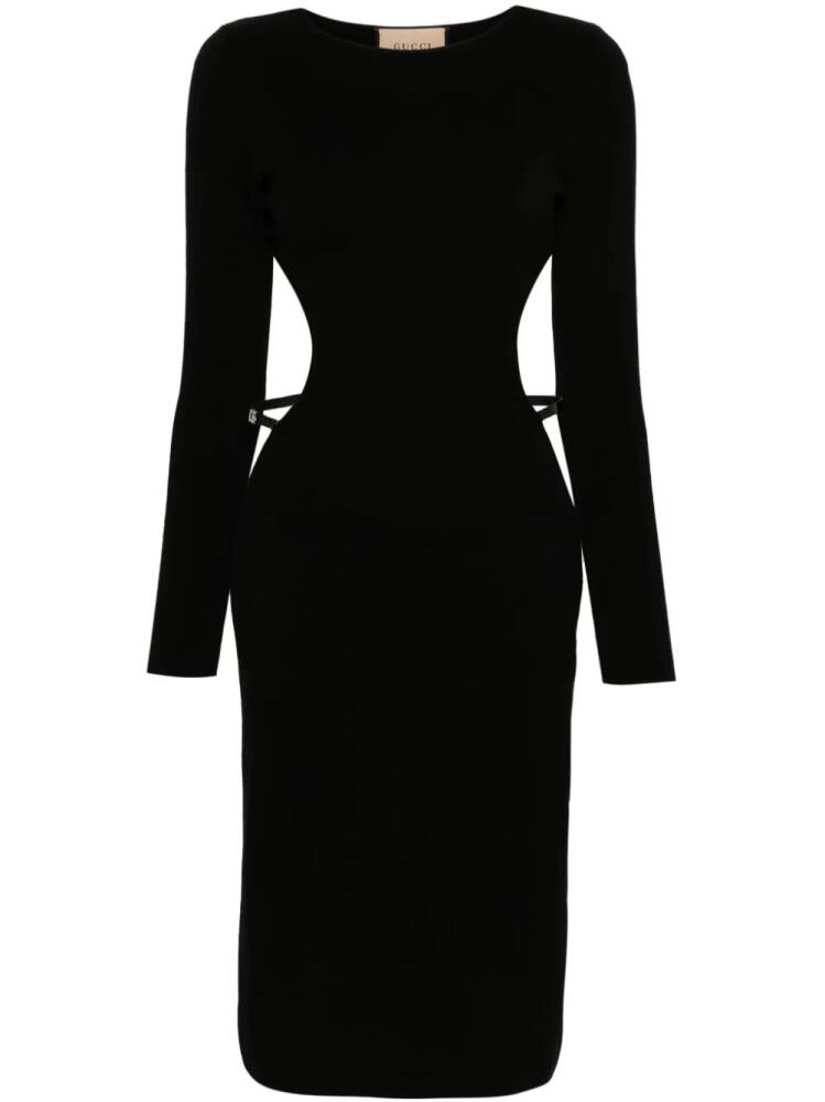 Gucci Crystal G cut-out dress - Black Cover