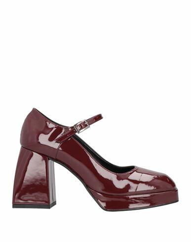 Nila & Nila Woman Pumps Burgundy Textile fibers Cover