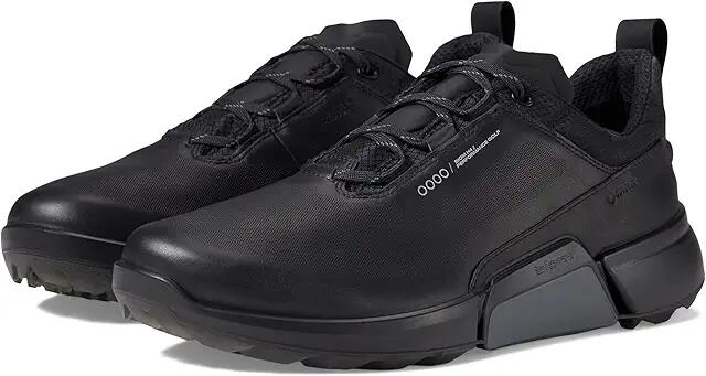 ECCO Golf Biom H4 GORE-TEX(r) Waterproof Golf Hybrid (Black Cow Leather) Men's Shoes Cover