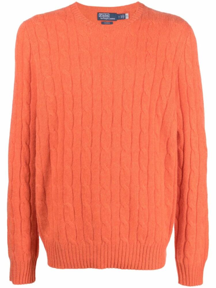 Polo Ralph Lauren cable-knit cashmere jumper - Orange Cover