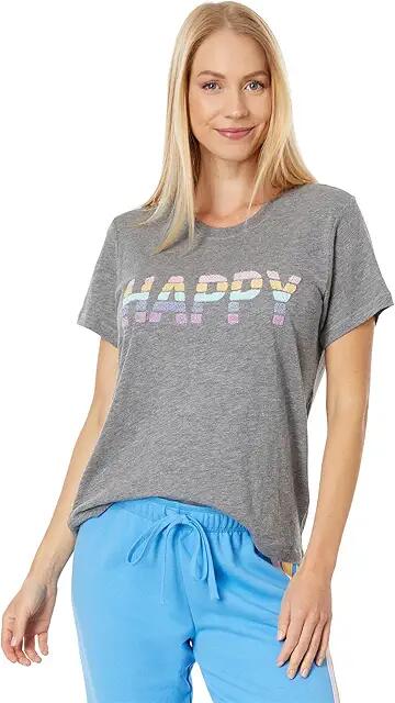 P.J. Salvage Rainbow Room T-Shirt (Heather Charcoal) Women's Pajama Cover