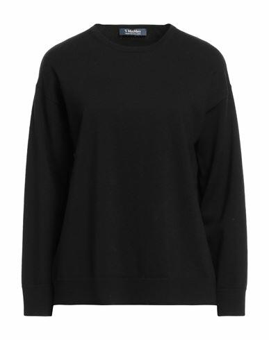 's Max Mara Woman Sweater Black Virgin Wool, Polyamide, Elastane Cover