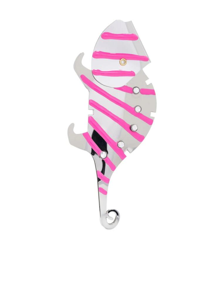 Bimba y Lola striped single earring - Pink Cover