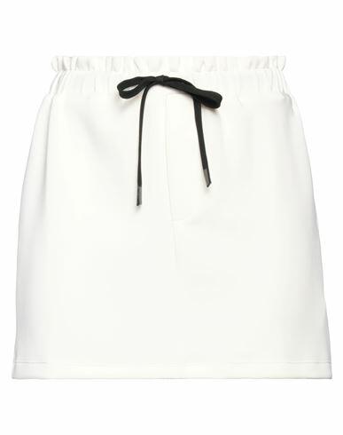 Lanston Sport Woman Mini skirt Ivory Polyester, Modal, Elastane Cover