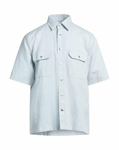 Destin Man Shirt Sky blue Cotton, Linen Cover