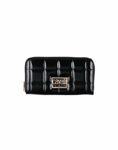 Cavalli Class Woman Wallet Black Polyurethane Cover