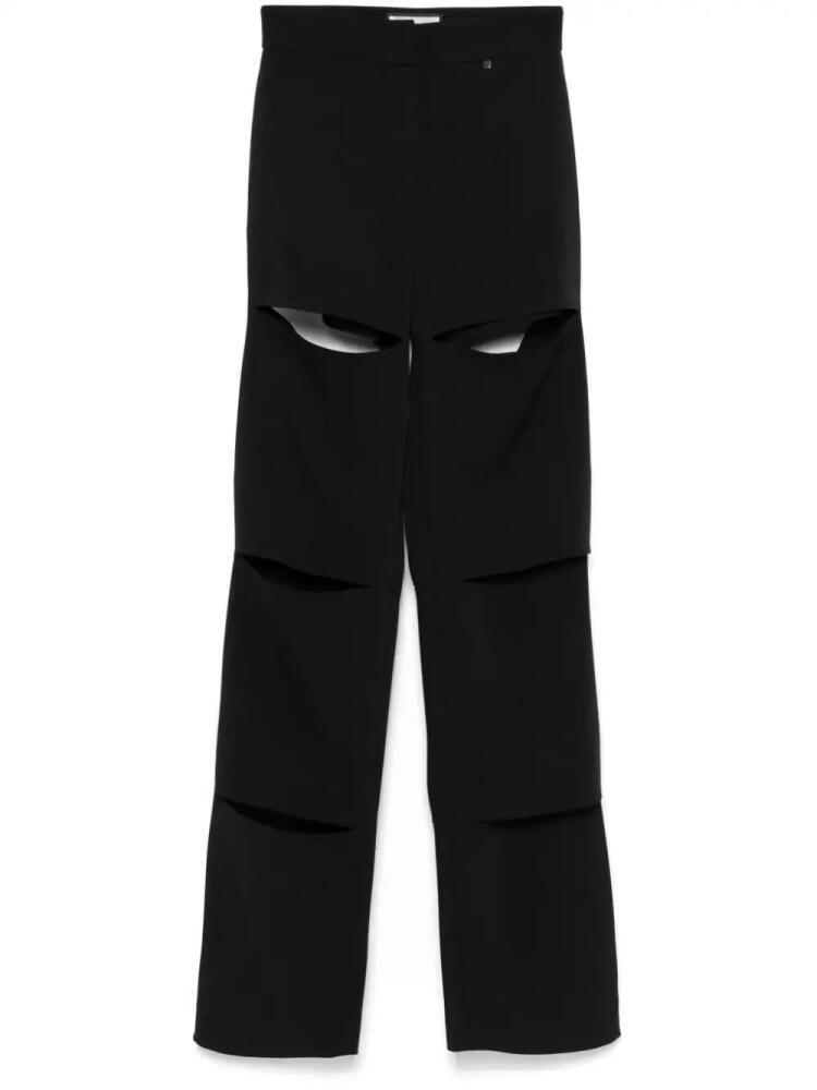 NISSA cut out-detail trousers - Black Cover