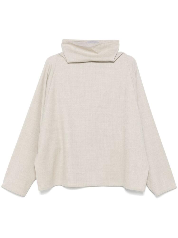 Dusan cowl-neck blouse - Neutrals Cover