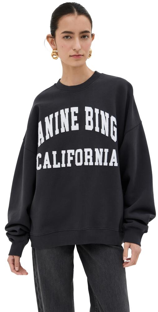 ANINE BING Miles Sweatshirt Vintage Black Cover