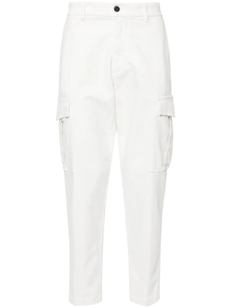 Eleventy pressed-crease cargo pants - White Cover