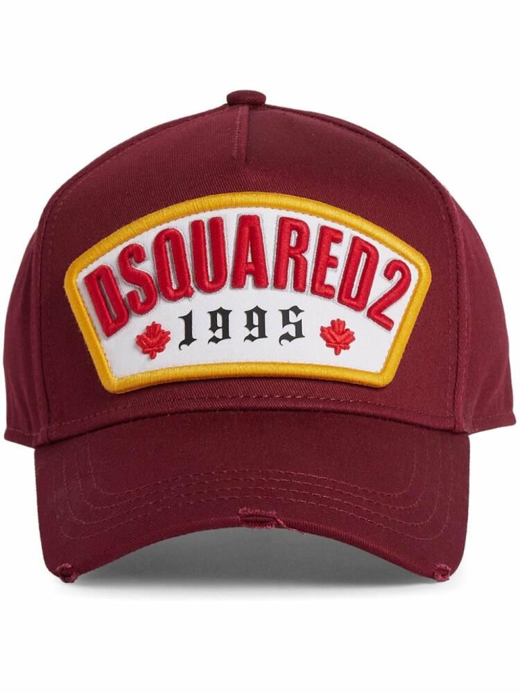 DSQUARED2 logo-appliqué baseball cap Cover