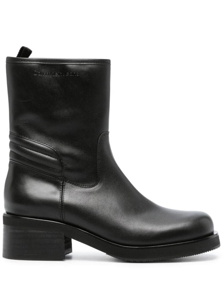 Calvin Klein Jeans 55mm leather Biker boots - Black Cover