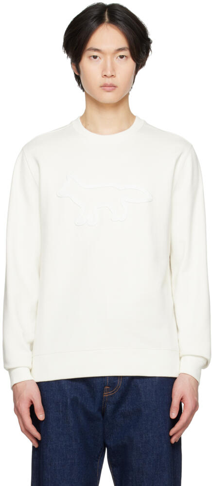 Maison Kitsuné Off-White Contour Fox Sweatshirt Cover