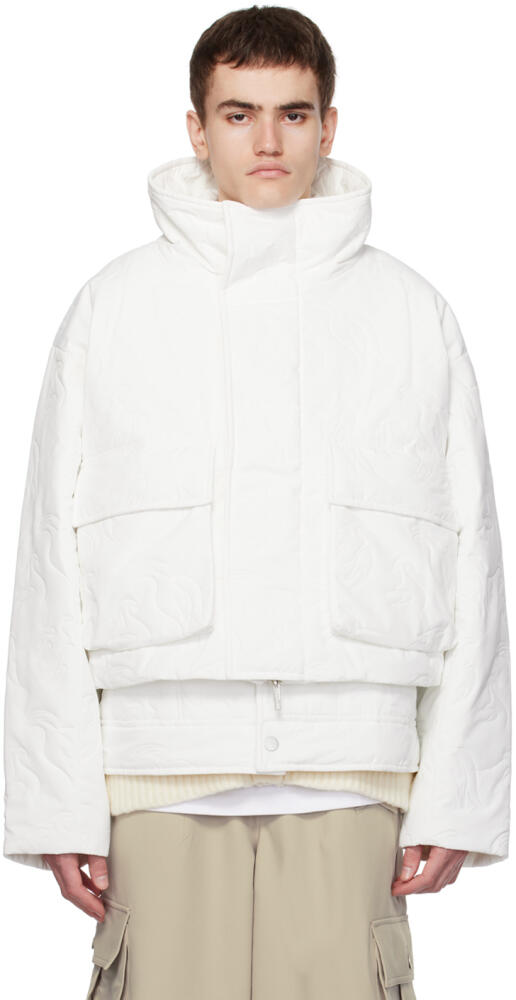 Feng Chen Wang White Embossed Jacket Cover