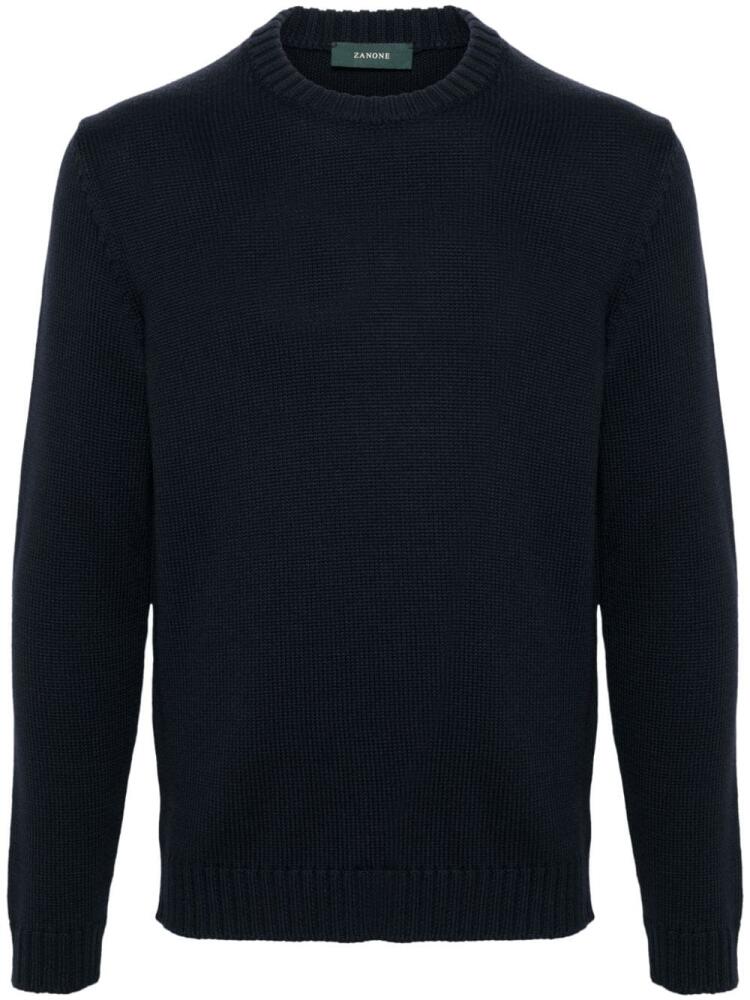 Zanone virgin-wool sweater - Blue Cover