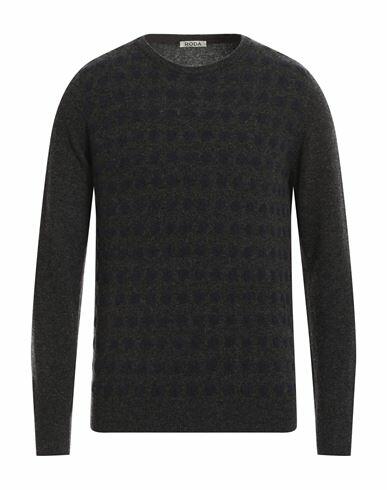 Roda Man Sweater Steel grey Virgin Wool, Polyamide Cover