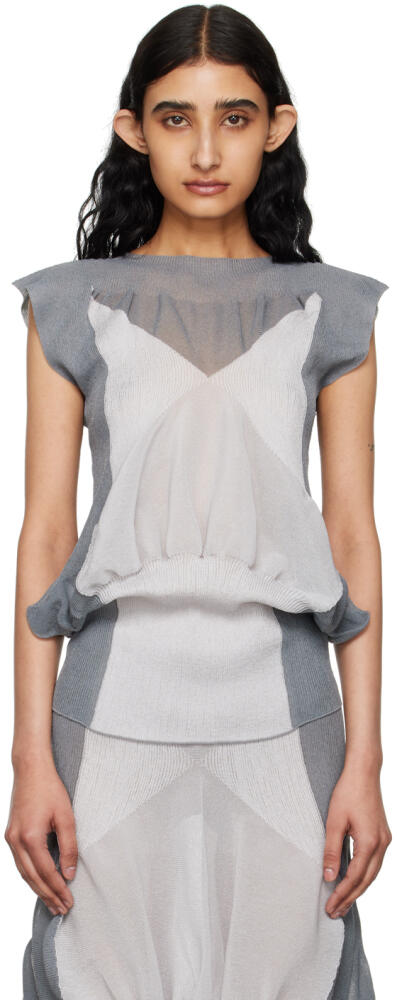 ISSEY MIYAKE Gray Shaped Nude T-Shirt Cover