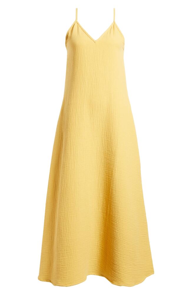 Nordstrom V-Neck Cover-Up Maxi Dress in Yellow Myth Cover