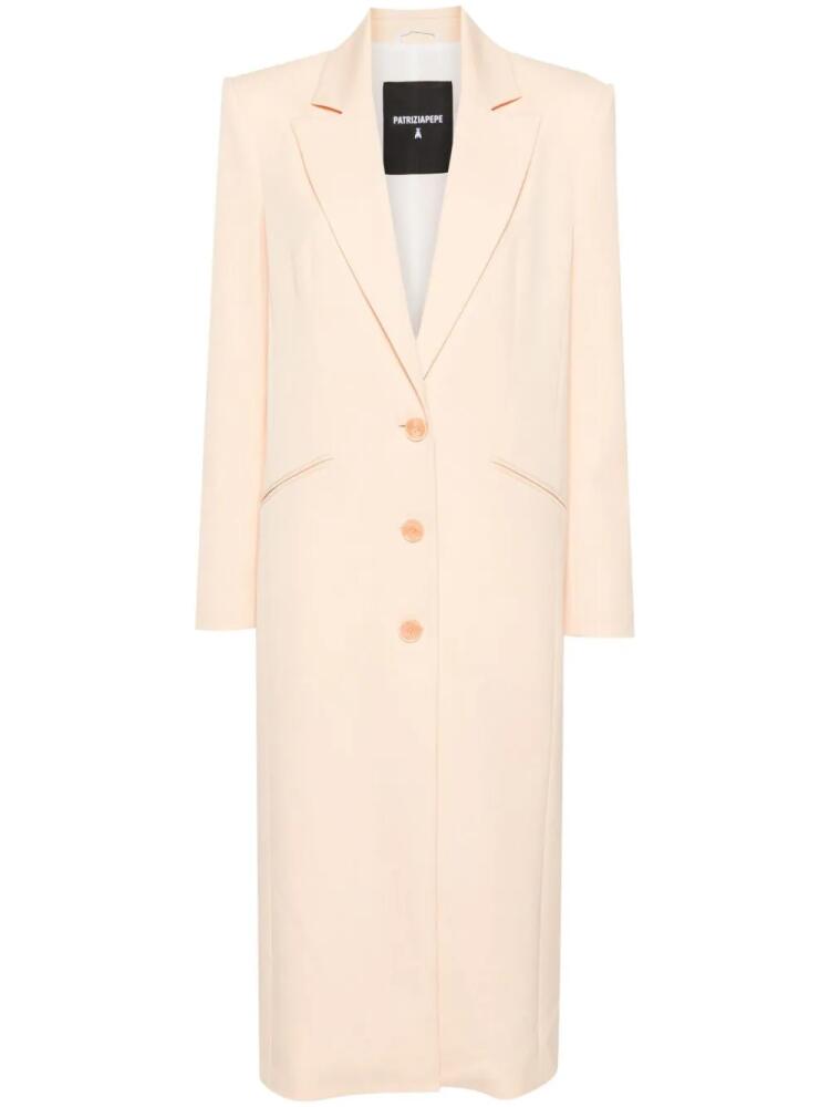 Patrizia Pepe single-breasted twill coat - Neutrals Cover