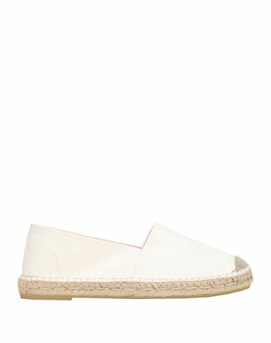 8 By Yoox Poveda Textil Woman Espadrilles Ivory Organic cotton Cover