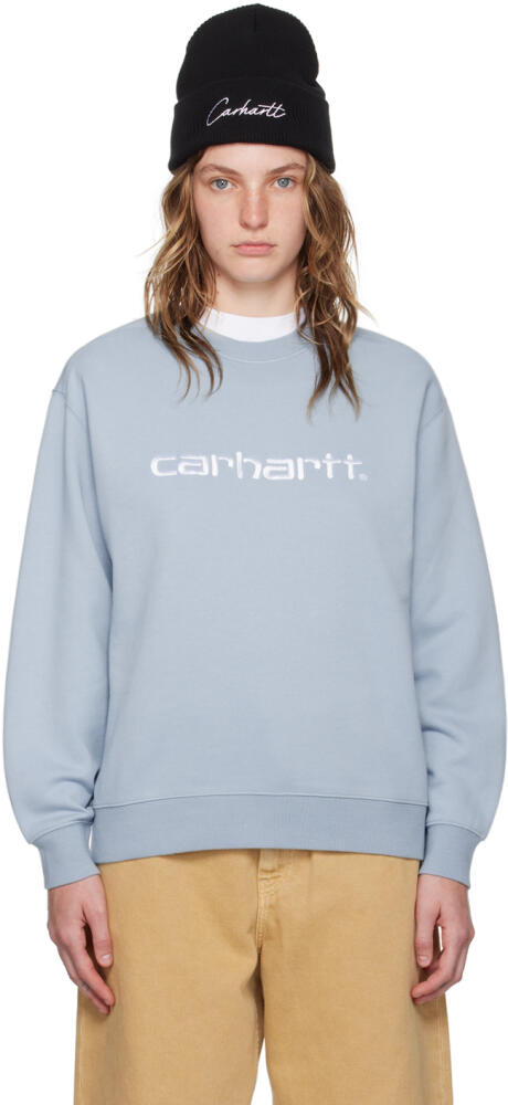 Carhartt Work In Progress Blue Loose Fit Sweatshirt Cover