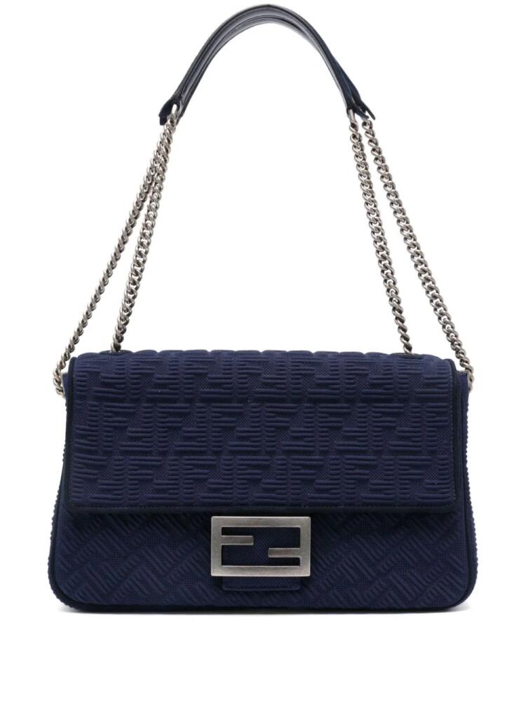 FENDI large Baguette shoulder bag - Blue Cover