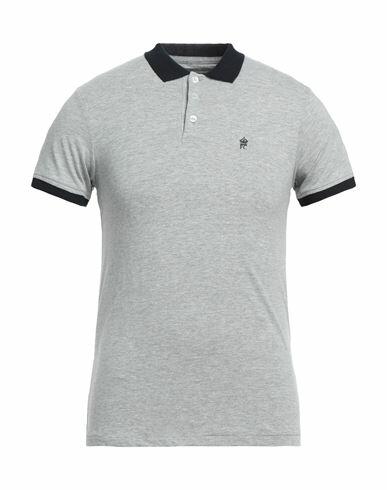 French Connection Man Polo shirt Grey Cotton, Viscose Cover