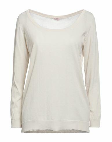 Rossopuro Woman Sweater Beige Cotton Cover